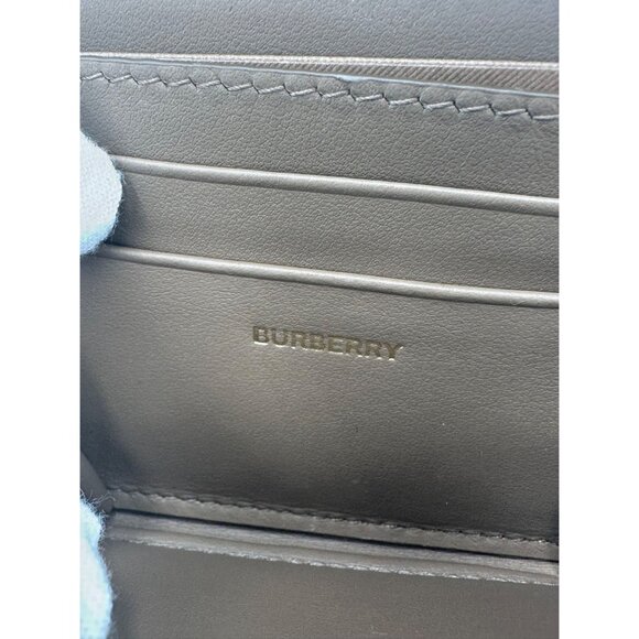 Burberry MN Zip Around Canvas Check Coin Wallet Grey Mink 8084526 - Picture 6 of 8